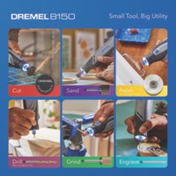 Dremel 8150 7.2V 1 x 2.0Ah Li-Ion  Brushless Cordless Multi-Tool with Accessories 21 Piece Set
