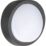 Luceco Liptus Outdoor Round LED IP65 Bulkhead Black 15W 1350lm