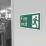 Essentials  Non Photoluminescent "Fire Exit Man Right" Sign 150mm x 300mm