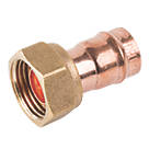 Midbrass  Copper Solder Ring Straight Tap Connector 1/2" x 1/2"