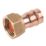 Midbrass  Copper Solder Ring Straight Tap Connector 1/2" x 1/2"