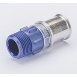 Wavin Tigris  Multi-Layer Composite Press-Fit Adapting Male Couplers 0.75" x 25mm 10 Pack