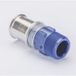 Wavin Tigris  Multi-Layer Composite Press-Fit Adapting Male Couplers 0.75" x 25mm 10 Pack