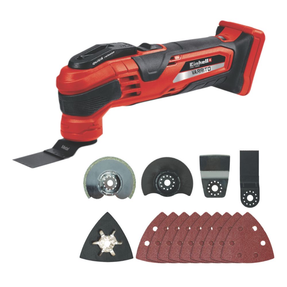 Einhell Varrito 18V LiIon Power XChange Cordless MultiTool & 14