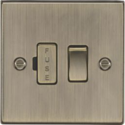 Knightsbridge  13A Switched Fused Spur  Antique Brass