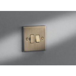 Knightsbridge  13A Switched Fused Spur  Antique Brass