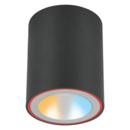 Sylvania SylDownlight White LED Smart Surface Mounted Spotlight Black 11W 400lm