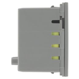 British General Euro Module Modular 3A 45W 2-Outlet Type A & C USB Socket Grey