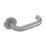 Eclipse Precision Safety Fire Rated Lever on Rose Door Handle Pair Satin Stainless Steel