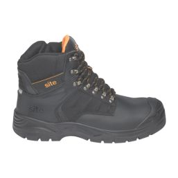 Site Prescott Size 7  Black Waterproof Steel Toe Cap Safety Boots