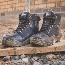 Site Prescott Size 7  Black Waterproof Steel Toe Cap Safety Boots