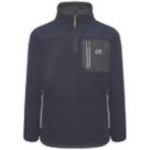 JCB Trade 1/4 Zip Tech Fleece Navy 2X Large 50-52" Chest