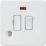 Knightsbridge  13A Switched Fused Spur & Flex Outlet with LED Matt White