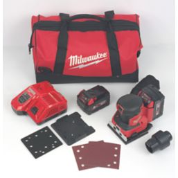 Milwaukee M18BQSS-502B 18V 2 x 5.0Ah Li-Ion RedLithium  Cordless Sheet Sander