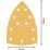 Bosch Expert C470 80 Grit 11-Hole Punched Multi-Material Sandpaper 102mm x 62mm 10 Pack