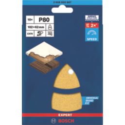 Bosch Expert C470 80 Grit 11-Hole Punched Multi-Material Sandpaper 102mm x 62mm 10 Pack