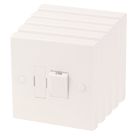 Essentials  13A Switched Fused Spur  White  5 Pack