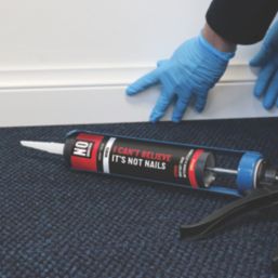 No Nonsense I Can't Believe It's Not Nails Solvent-Free Multi-Purpose High Tack Grab Adhesive  White 290ml