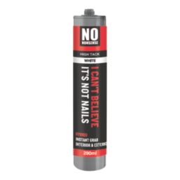 No Nonsense I Can't Believe It's Not Nails Solvent-Free Multi-Purpose High Tack Grab Adhesive  White 290ml