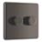 LAP  2-Gang 2-Way LED Dimmer Switch  Black Nickel with Colour-Matched Inserts