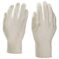 Vinyl Powder-Free Disposable Gloves White Medium 100 Pack