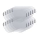 DEWALT DXIR1FFM032 Full Face Mask Visor Protectors Clear 10 Pack