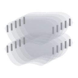 DEWALT DXIR1FFM032 Full Face Mask Visor Protectors Clear 10 Pack