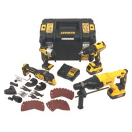 DEWALT DCK407P2T-GB 18V 2 x 5Ah Li-Ion XR Brushless Cordless 4 Piece Kit