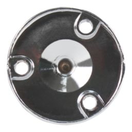 Essentials Rail End Brackets Polished Chrome 19mm 2 Pack