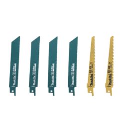 Makita  D-53051 Multi-Material Reciprocating Saw Blade Set 6 Pieces