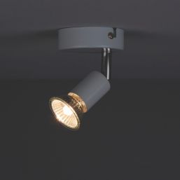 Essentials Sasha Round 1-Light Spotlight White