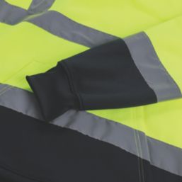 Scruffs  Hi-Vis Hoodie Yellow / Navy 3X Large 55" Chest