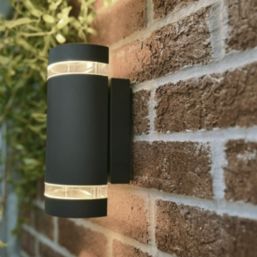 Lutec Focus Outdoor Up/Down Wall Light Dark Grey