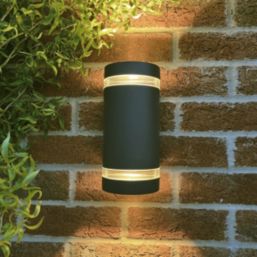 Lutec Focus Outdoor Up/Down Wall Light Dark Grey