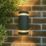 Lutec Focus Outdoor Up/Down Wall Light Dark Grey