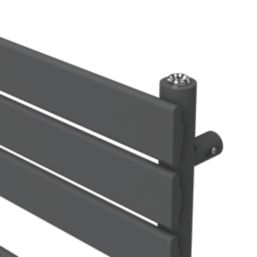 Flomasta Flat Bar 1000mm x 500mm 1576BTU Anthracite Vertical Designer Radiator
