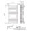 Flomasta Flat Bar 1000mm x 500mm 1576BTU Anthracite Vertical Designer Radiator