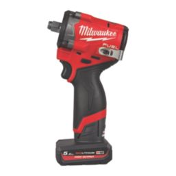 Milwaukee M12 FCIWF12G3-502X FUEL 12V 2 x 5.0Ah Li-Ion RedLithium High Output Brushless Cordless Impact Wrench