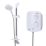 Triton Silent Rear-Fed White/Chrome Thermostatic Power Shower