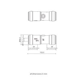Flomasta Isolating Valve 22mm