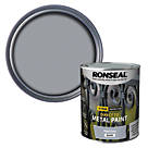 Ronseal Gloss Direct to Metal Paint Steel Grey 750ml