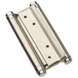 Smith & Locke Satin Nickel  Spring Hinge 150mm x 153mm