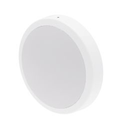 Lexco Pegasi Outdoor Round Photocell LED Bulkhead Light White 17W 1200-1900lm