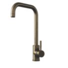 ETAL Vito Square Neck Single Lever Mono Mixer KitchenTap Antique Brass