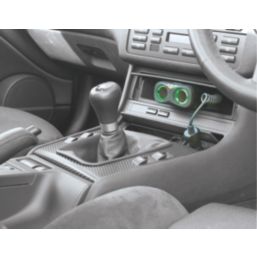 Ring 8A Twin Multisocket In-Car Charger with Battery Analyser 12V