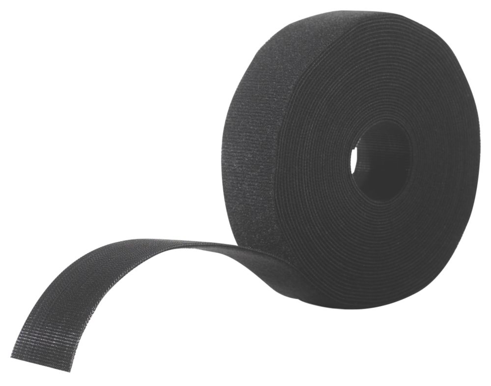 Velcro Brand Black SelfGripping Ties 5m x 30mm Screwfix