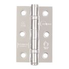 Eclipse  Polished Chrome Grade 7 Fire Rated Ball Bearing Hinges 76mm x 51mm 2 Pack