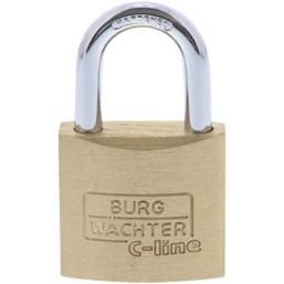 Sterling  Brass Keyed Alike  Long Shackle  Padlocks 30mm 3 Pack