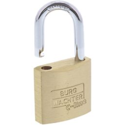 Sterling  Brass Keyed Alike  Long Shackle  Padlocks 30mm 3 Pack