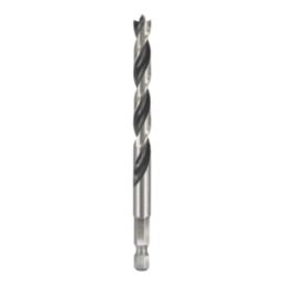 Titan  Hex Shank Double-Flute Brad Point Wood Drill Bit 8mm x 117mm
